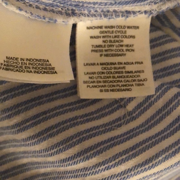 Jones NY Striped Button Up Tunic - Picture 7 of 7